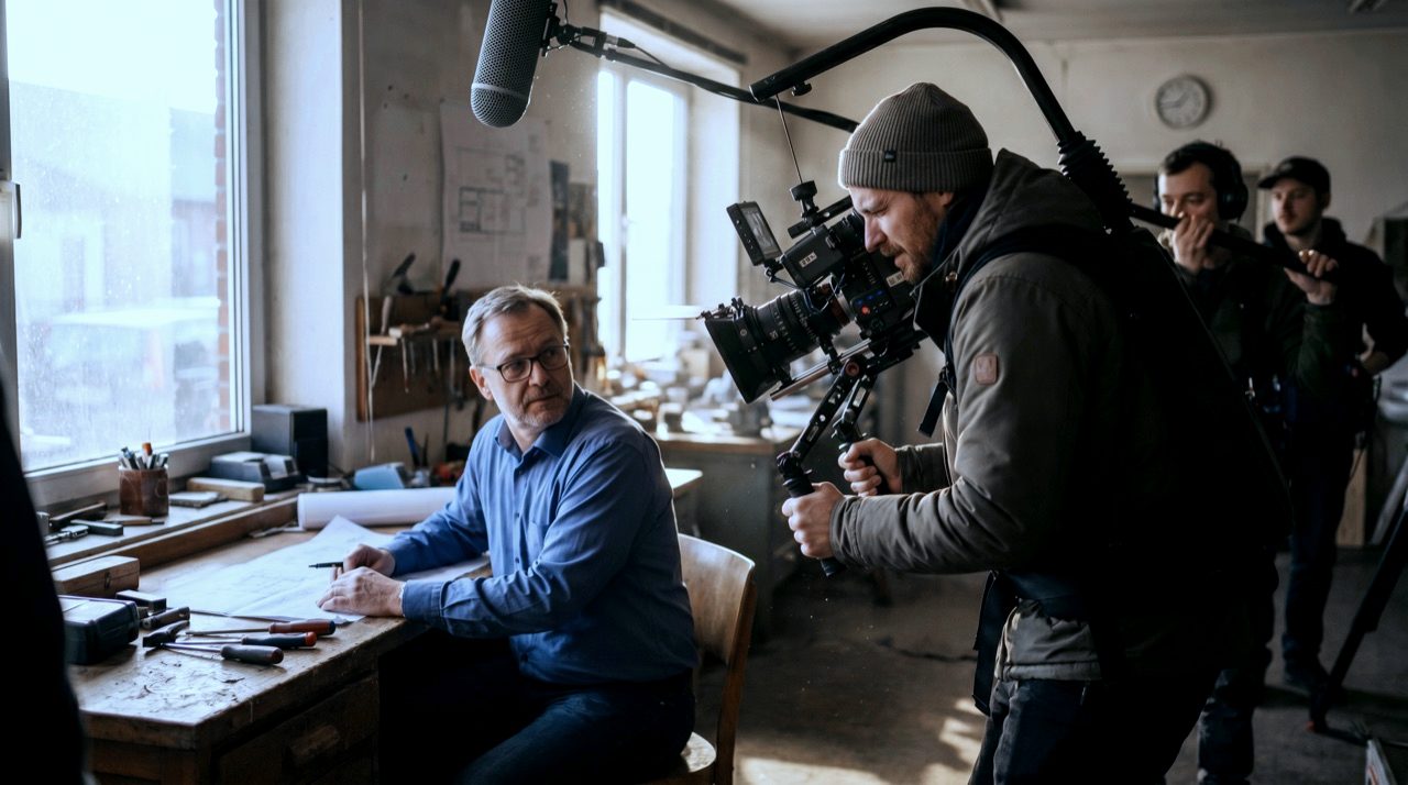 Imagefilm statt Stockfoto im Hero
